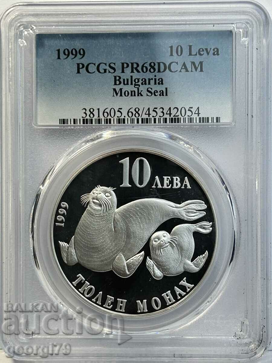 100 BGN 1999 PR 68 DCAM Seal Monk