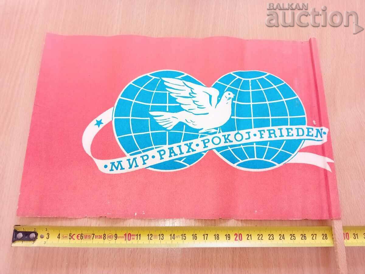 Auction Flag pennant MAY 1 PEACE PAIX 70s NRB soc Auction Flag pennant MAY 1 PEACE PAIX 70s NRB soc