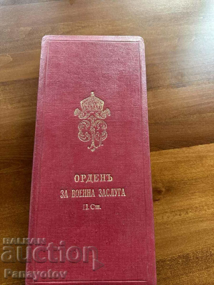 ORDER OF MILITARY MERIT II CENT. FERDINAND BULGARIA COURAGE - 5 ORDER OF MILITARY MERIT II CENT. FERDINAND BULGARIA COURAGE - 5