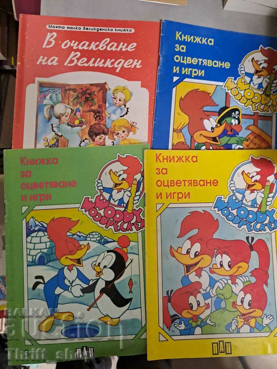 A set of children's coloring books