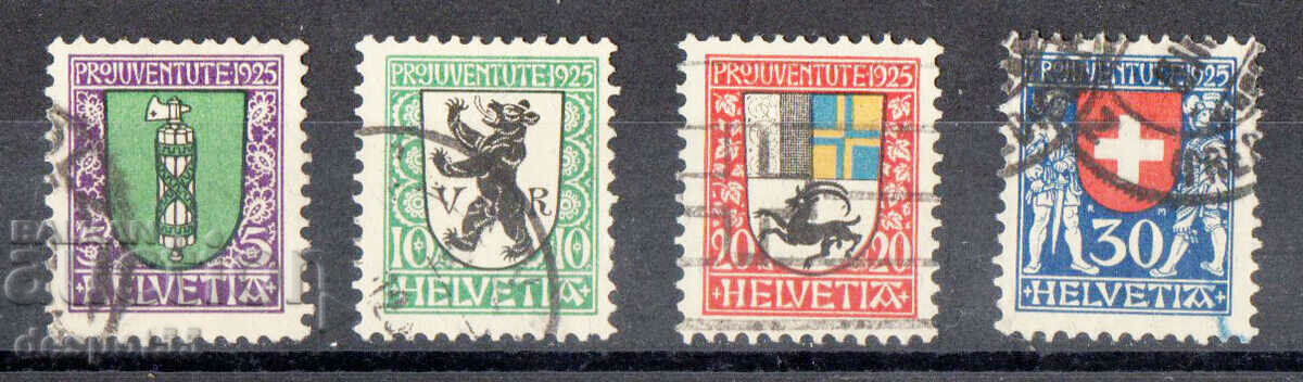 1925. Швейцария. PRO JUVENTUTE - Герб.