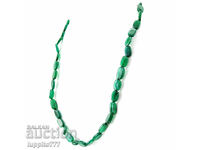 BZC! 175k single row emerald beryl necklace from 1 penny!