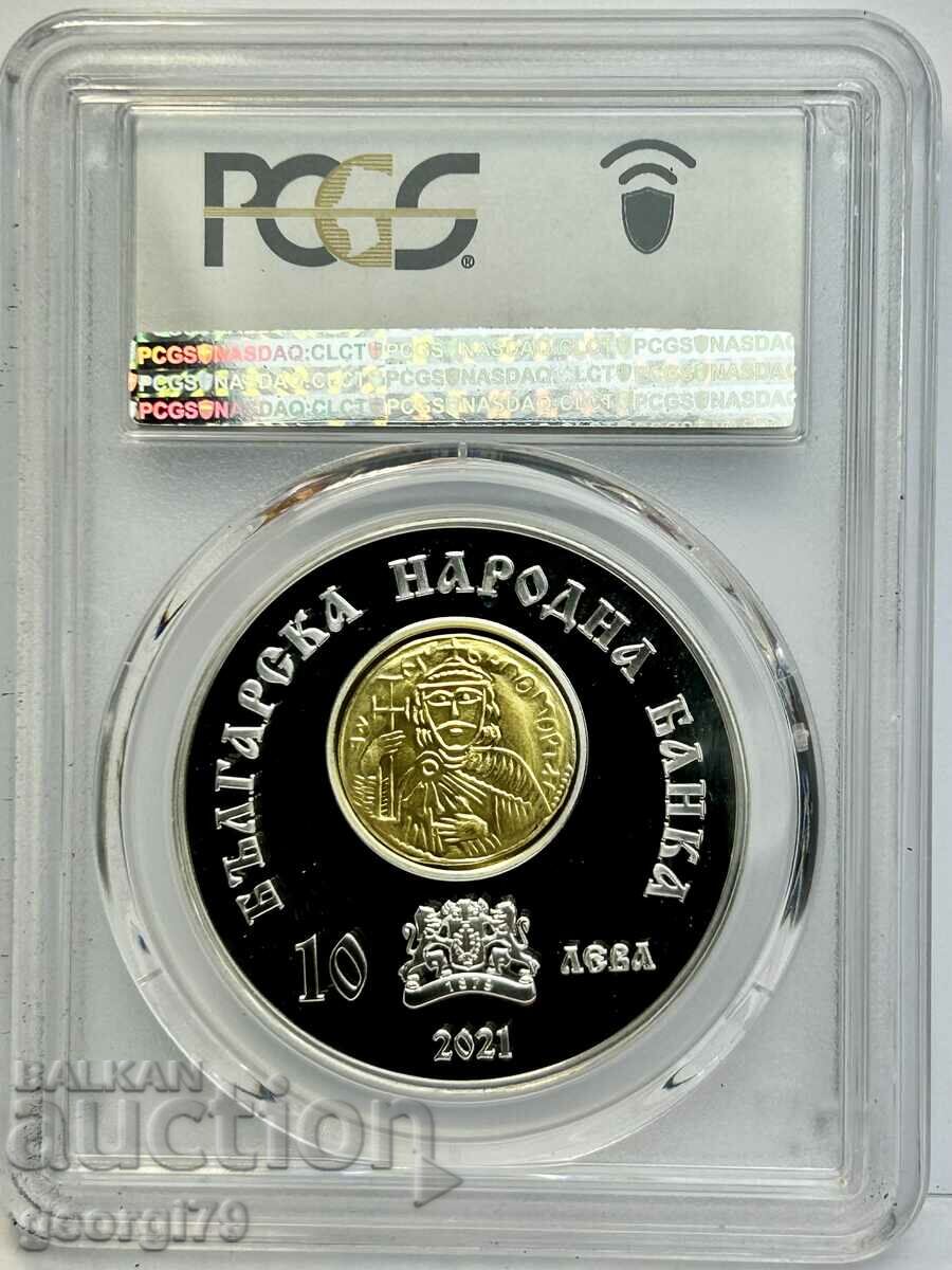 Auction BGN 10 2020 PR 70 DCAM Khan Omurtag Auction BGN 10 2020 PR 70 DCAM Khan Omurtag