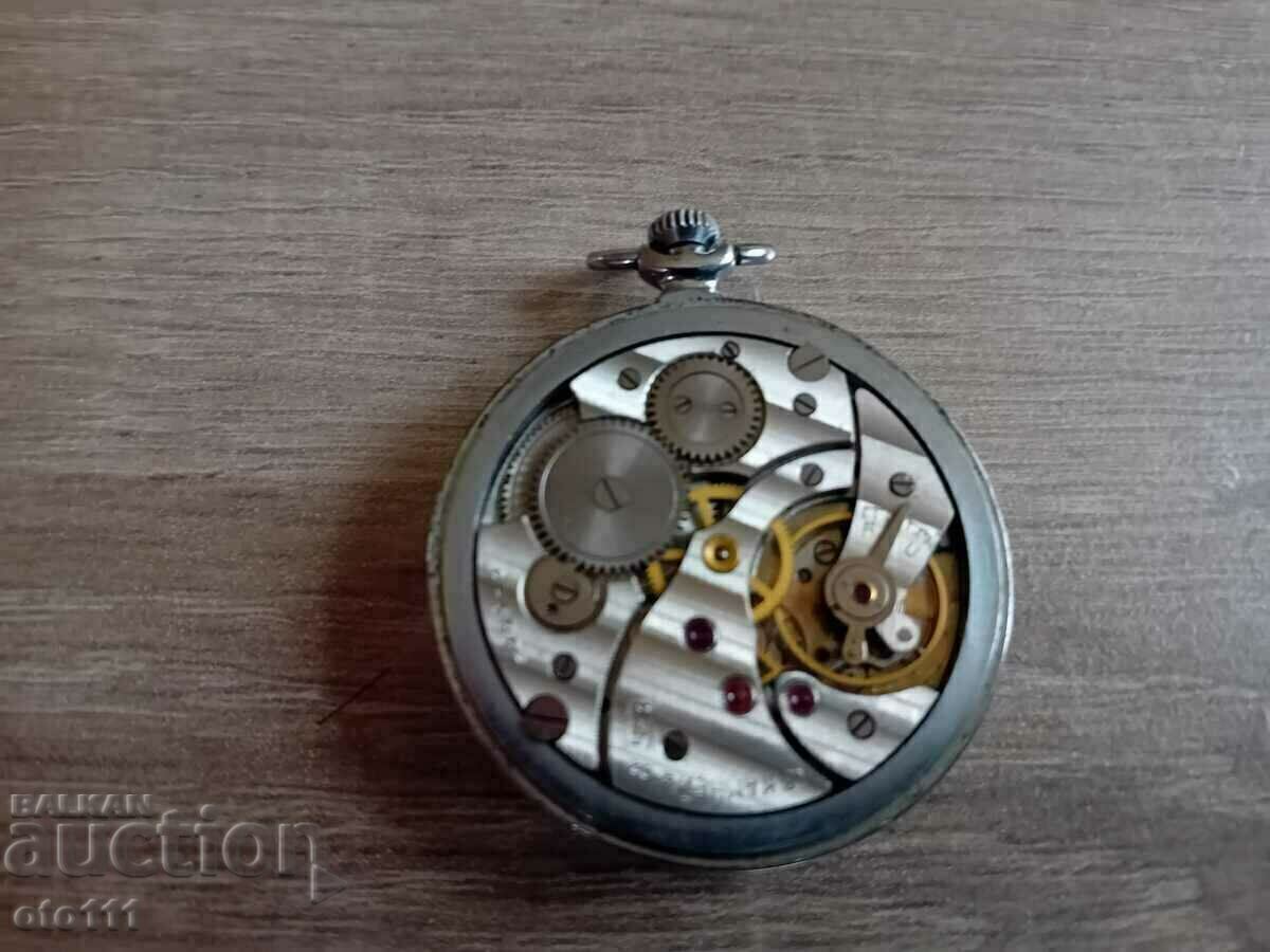 ZIPPER POCKET WATCH - 15 STONES - 5 ZIPPER POCKET WATCH - 15 STONES - 5