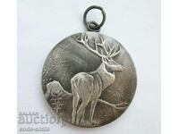 Стар кучешки медал ловно ловджийско куче лов Елен