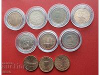 Mixed lot of 10x1 euro cents from different countries