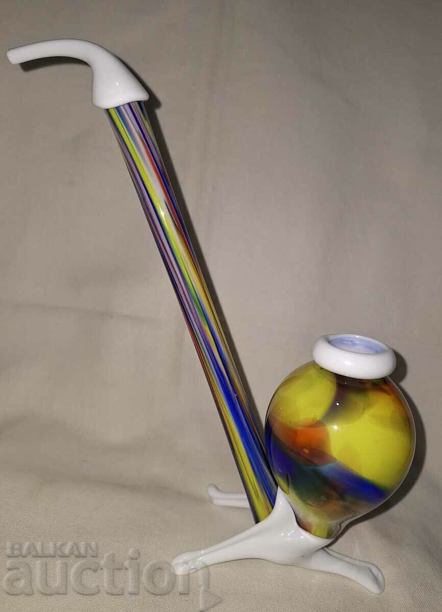 Delivery of Glass designer colored plastic vase