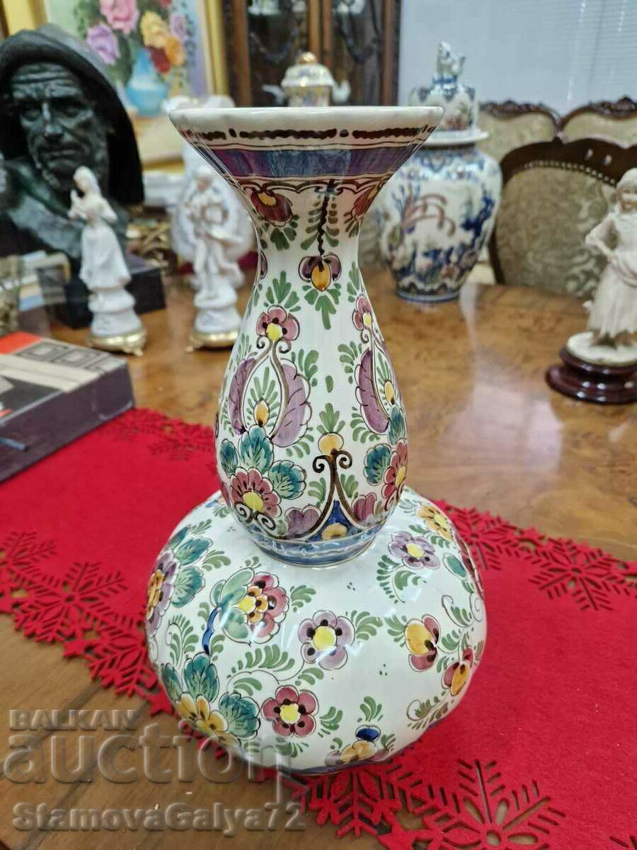 A lovely antique Dutch Delft vase - 6 A lovely antique Dutch Delft vase - 6