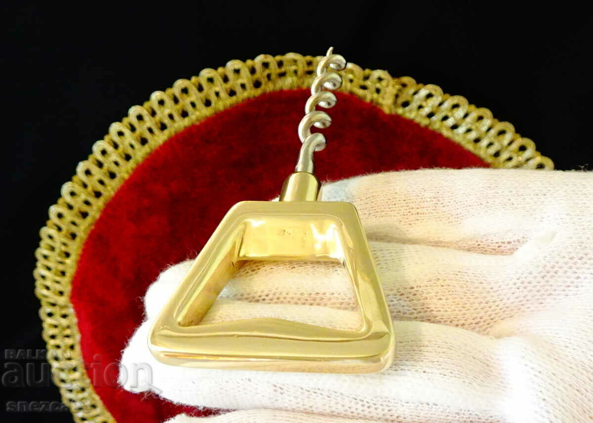 Auction Bronze corkscrew opener. Auction Bronze corkscrew opener.