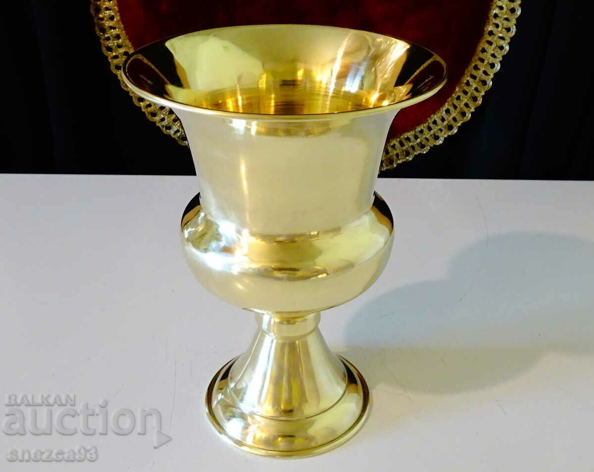 Auction Imperial bronze goblet, wine glass in Empire style Auction Imperial bronze goblet, wine glass in Empire style