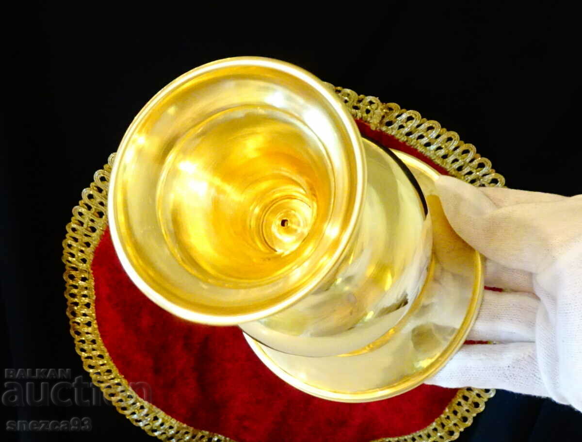 Imperial bronze goblet, wine glass in Empire style - 7 Imperial bronze goblet, wine glass in Empire style - 7