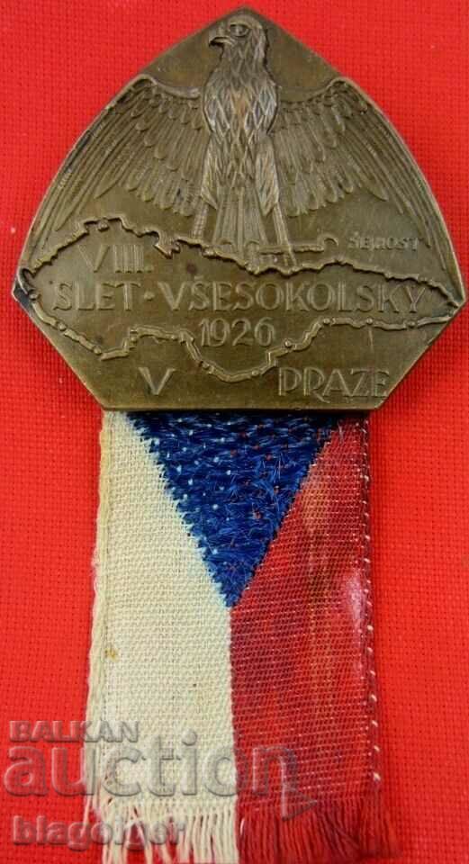 Auction Falcon Games-Youth Games-Czech Republic-1926-Rare sign-Participant Auction Falcon Games-Youth Games-Czech Republic-1926-Rare sign-Participant