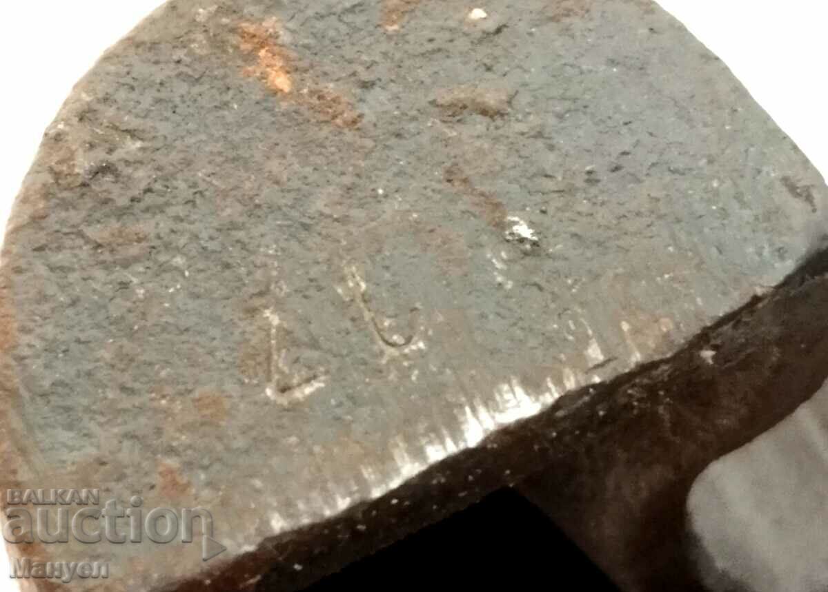 Old, large, cast-iron limiter (protector) for a door. - 7 Old, large, cast-iron limiter (protector) for a door. - 7