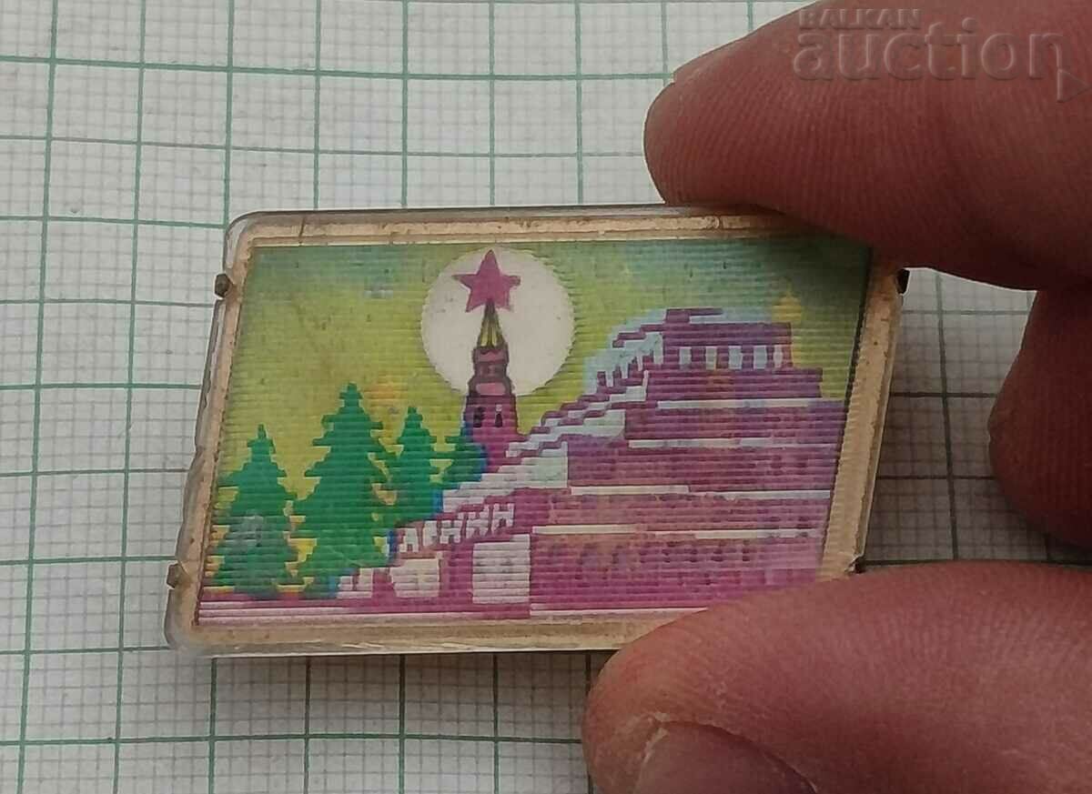 Auction 3D STEREO MOSCOW MAUSOLEUM LENIN KREMLIN USSR BADGE Auction 3D STEREO MOSCOW MAUSOLEUM LENIN KREMLIN USSR BADGE