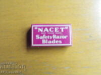 Razor blades NACET, manufacturer: England.