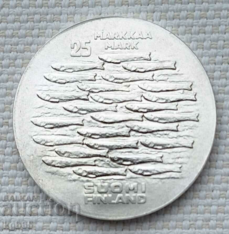 25 маркаа сребро 1979 г. Финландия . К-1