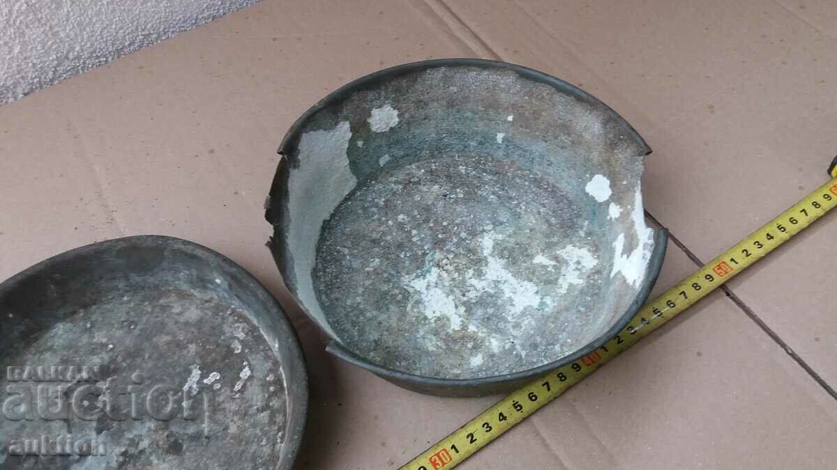 SET OF BRONZE BOWS FROM A SCALE, SCALES - 6