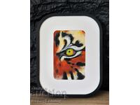 Tiger's Eye, original painting, miniature