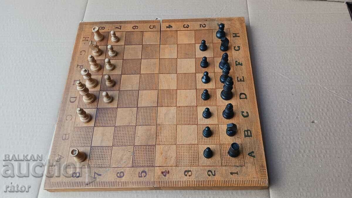 Delivery of Old wooden chess board Delivery of Old wooden chess board