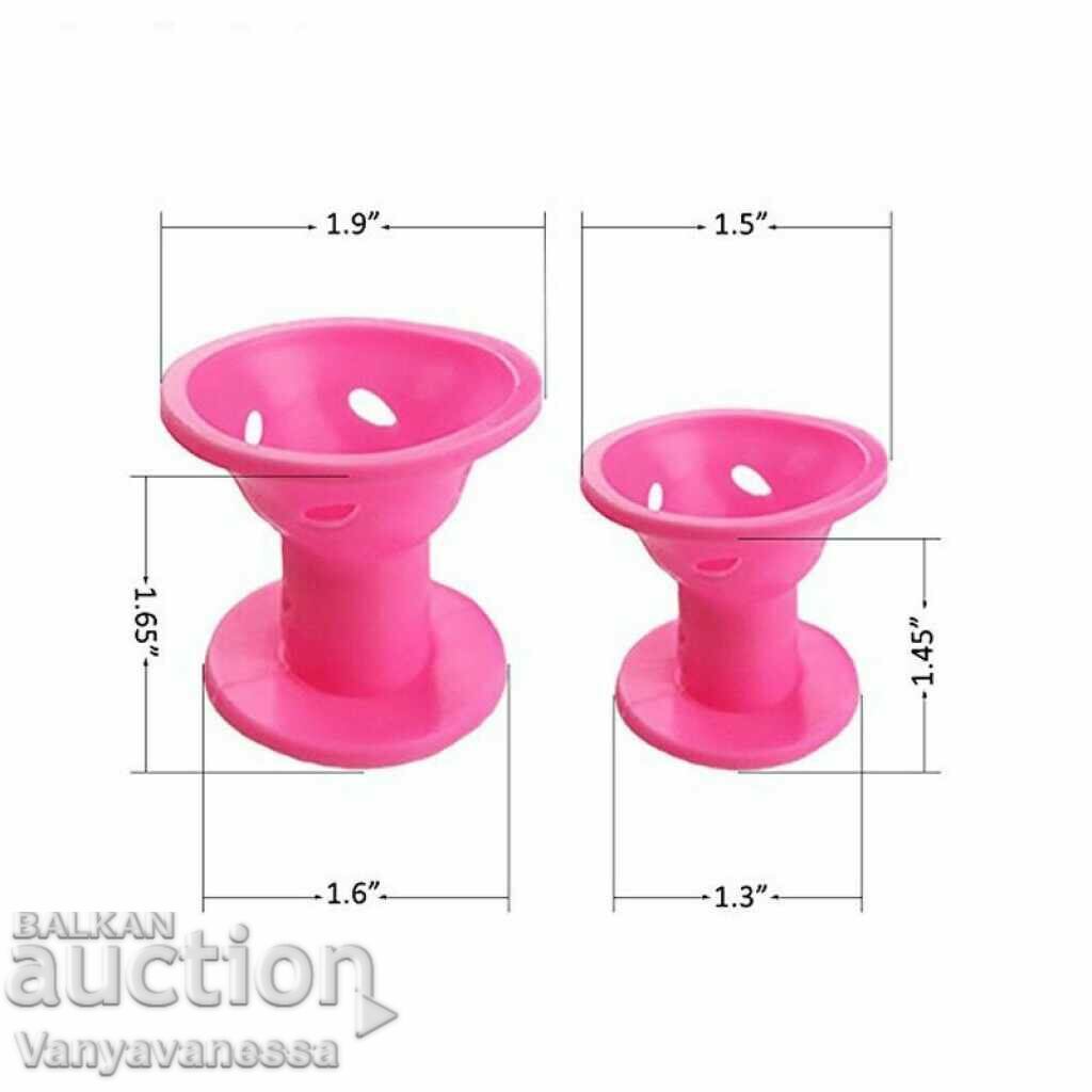 Set de 10 role de păr din silicon moale cu preț 6.90 BGN | € 3.53