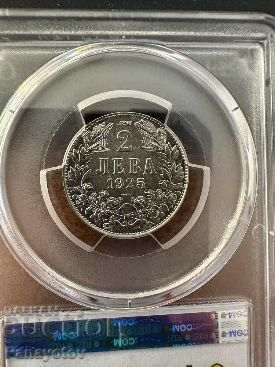 2 LEVA 1925 ESE ESSAI SP 65 PCGS NGC RARE COIN PROOF - 6 2 LEVA 1925 ESE ESSAI SP 65 PCGS NGC RARE COIN PROOF - 6