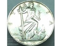 10 лири 1936 Италия Виктор Емануил III сребро