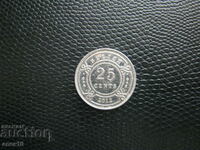Belize 25 cents 2012