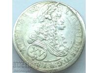Austria 15 Kreuzer 1698 Leopold silver