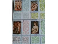 Two series of stamped BG stamps with blocks! Raphael, and Titian