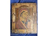 RUSSIAN ICON OF THE VIRGIN WITH THE CHILD 19th century.