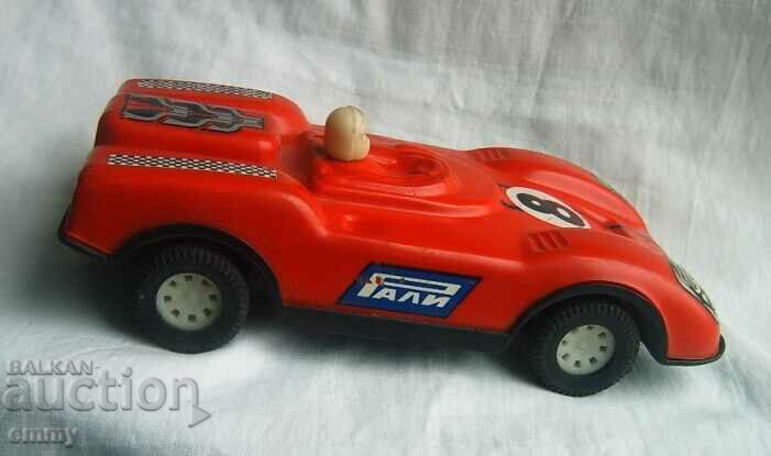Plastic toy car car, with mechanism, Bulgaria