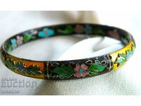 Bracelet with cellular enamel-cloisonné