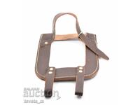Leather case for trenching tool, soldier's spade