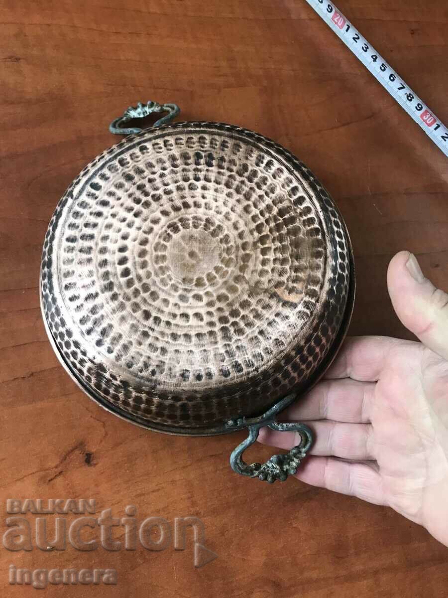 HONEY COPPER BAKE PAN ANTIQUE BREAD DISH - 5 HONEY COPPER BAKE PAN ANTIQUE BREAD DISH - 5