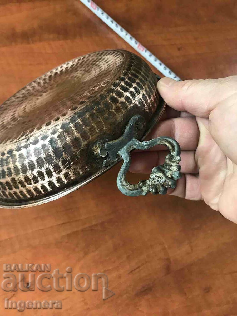 HONEY COPPER BAKE PAN ANTIQUE BREAD DISH - 6 HONEY COPPER BAKE PAN ANTIQUE BREAD DISH - 6