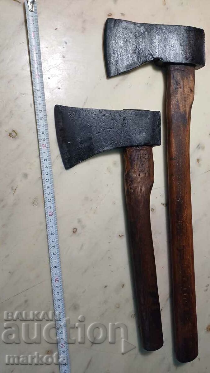 Two old Norwegian axes