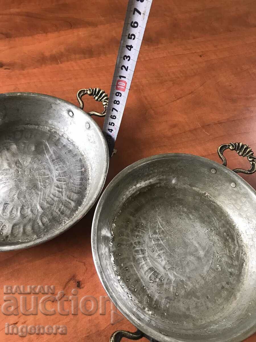 HONEY COPPER PAN PAN FOR PASTRY ANTIQUE BREAD DISH-2 NOS. with price 69.00 BGN | € 35.28