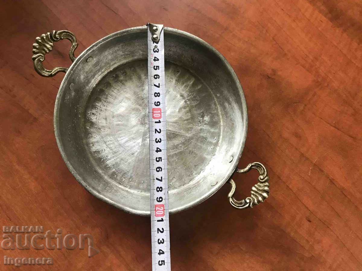 HONEY COPPER BAKE PAN ANTIQUE BREAD DISH - 5 HONEY COPPER BAKE PAN ANTIQUE BREAD DISH - 5