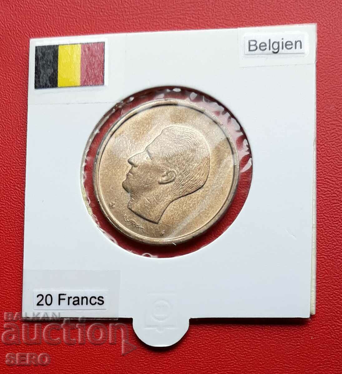 Belgia - 20 de franci 1982