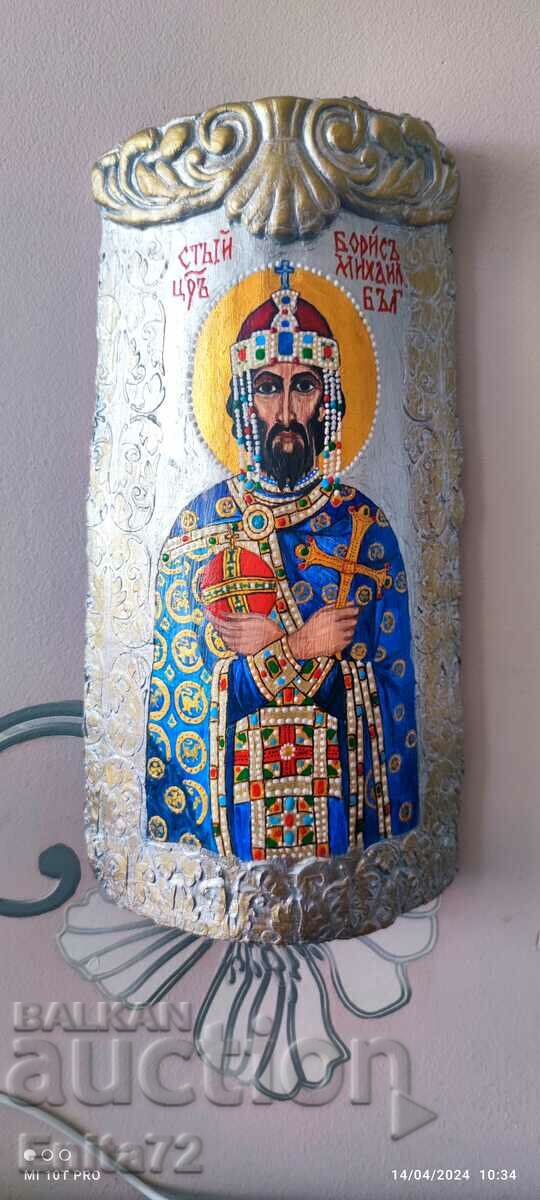 Icon "St. Tsar Boris Michael"