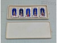 MOSCOW KREMLIN TOWERS WITH STAR USSR BADGE LOT 5 pieces
