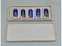 MOSCOW KREMLIN TOWERS WITH STAR USSR BADGE LOT 5 pieces