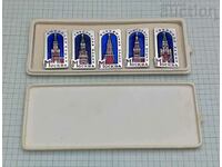 TURURILE KREMLINULUI MOSCOV CU INSIGNĂ STEA URSS LOT 5 buc