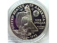 US $1 1992 Anniversary - 500 Years of Columbus UNC PROOF capsule