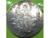 Shield 1818 Vatican Pontiff Pius VII silver