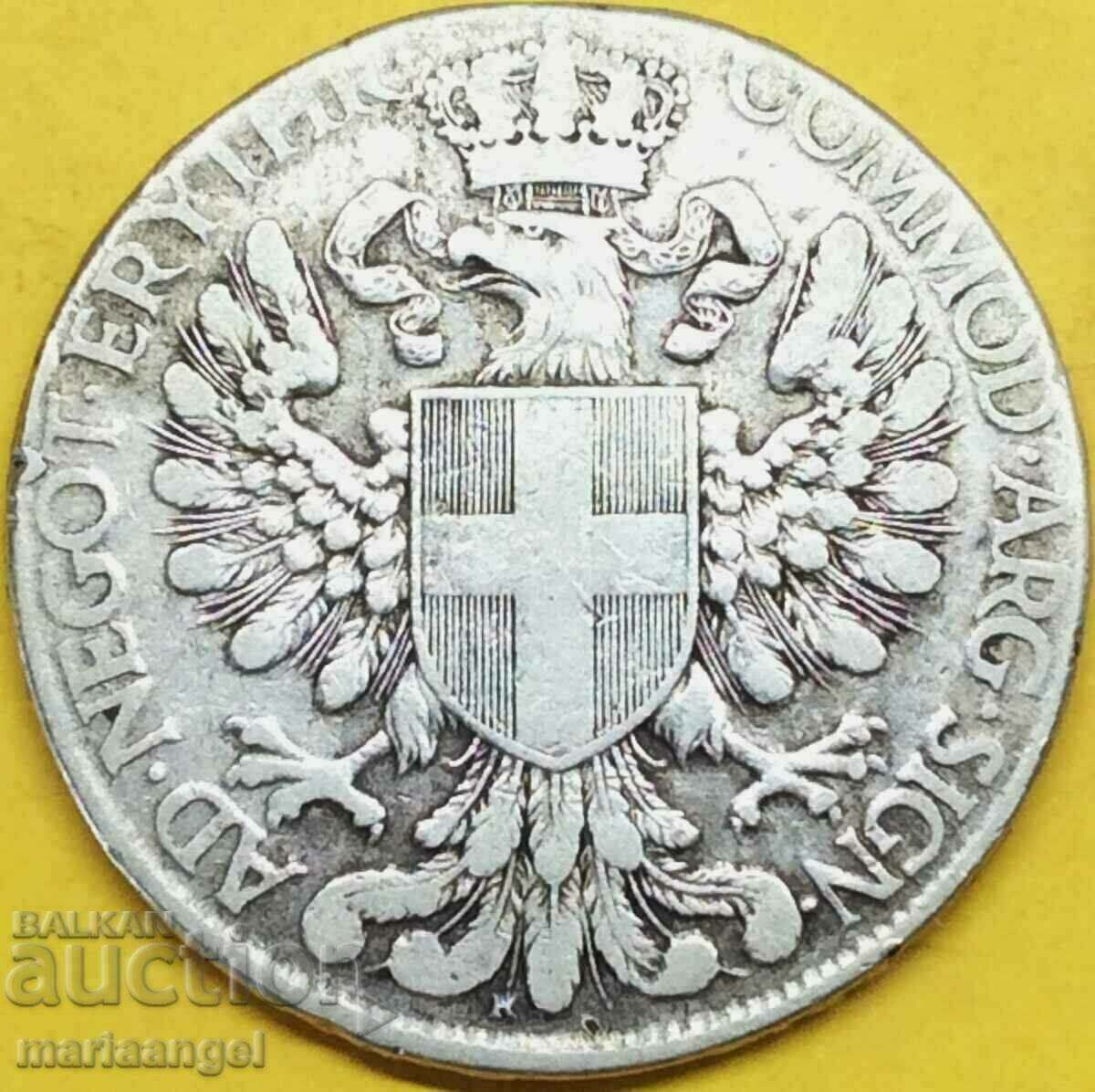 Eritrea 1 thaler 1918 Italian colony 27.67g silver