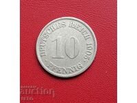 Γερμανία-10 pfennig 1905 J-Hamburg