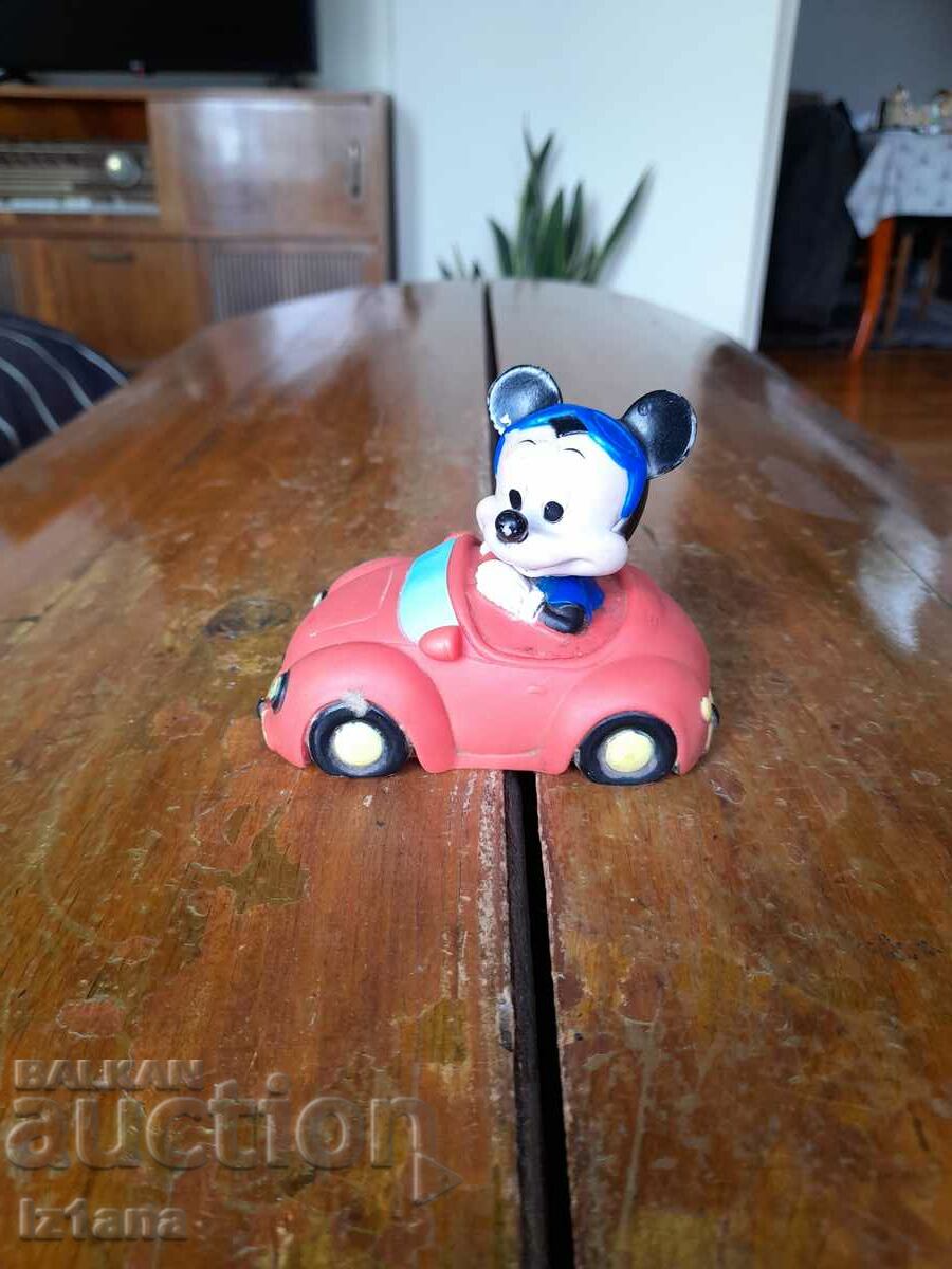 Mașină veche, cărucior Mickey Mouse