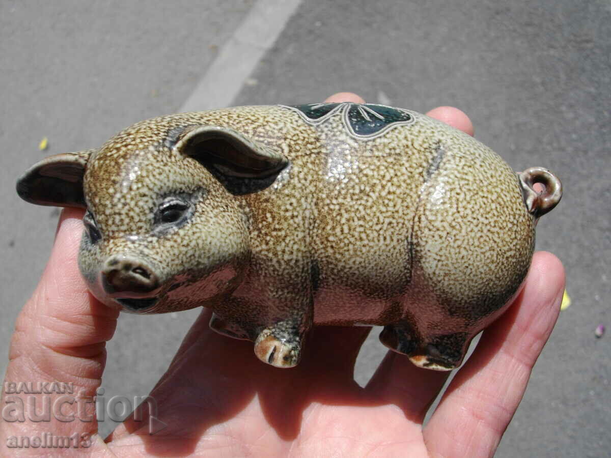 Auction OLD PORCELAIN PIG MARKED Auction OLD PORCELAIN PIG MARKED