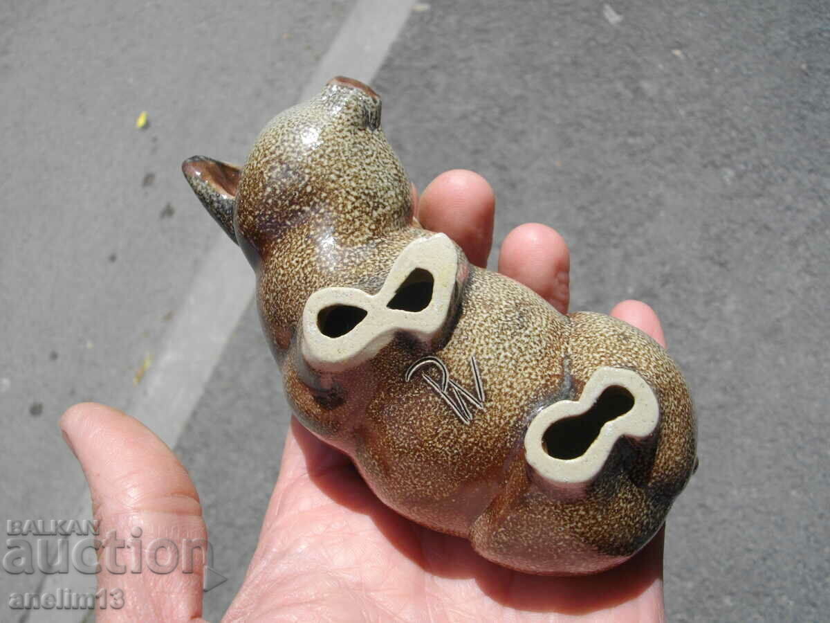 OLD PORCELAIN PIG MARKED - 7 OLD PORCELAIN PIG MARKED - 7